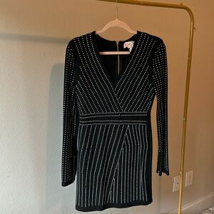 Rhinestone dress, sz M, black, worn once and had dry cleaned